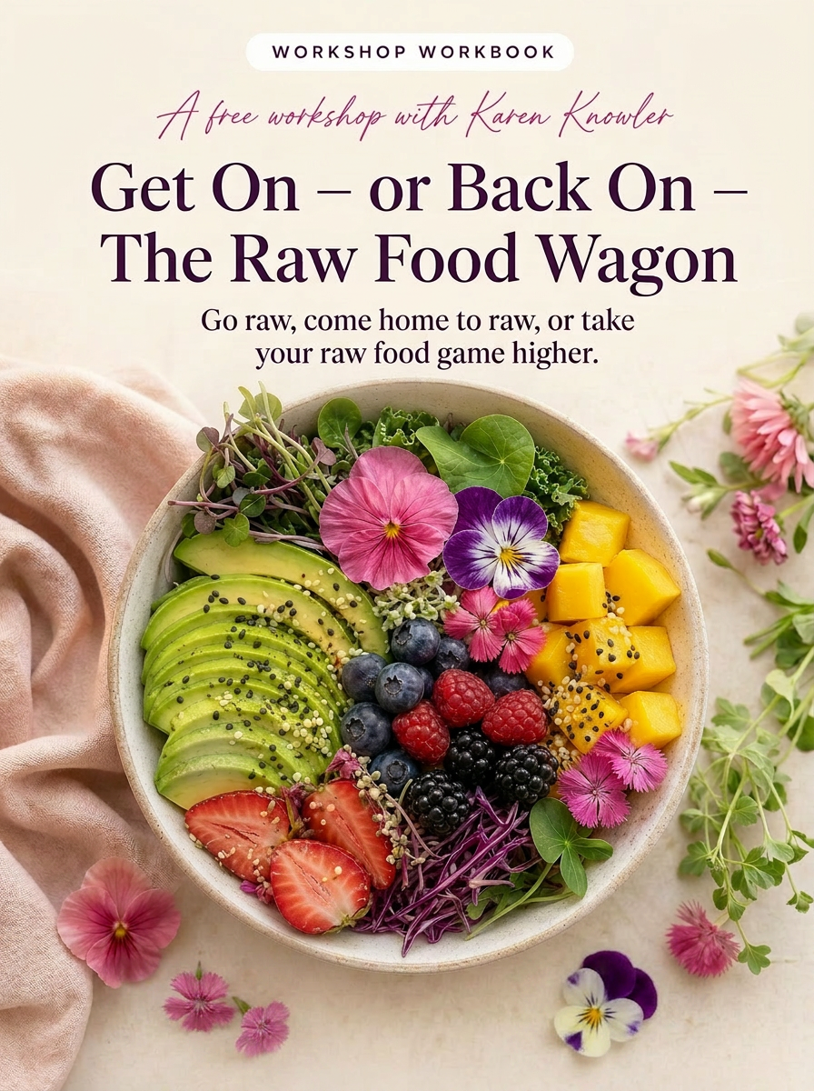 Get On or Back On The Raw Food Wagon workshop cover